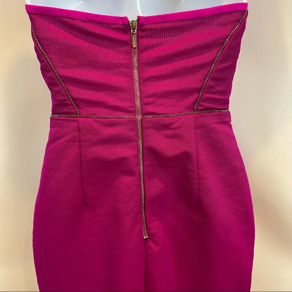 Bec and Bridge Argon Bustier Mini Dress in Bright Fuchsia Pink size 4 - Picture 8 of 17